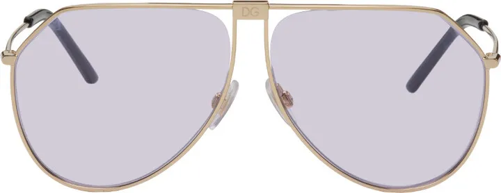 Dolce & Gabbana Gold Aviator Sunglasses