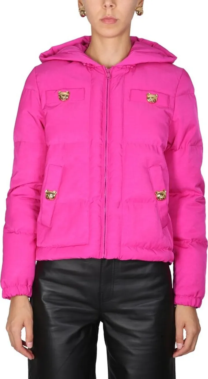 Moschino Teddy Bear Embellished Hooded Jacket
