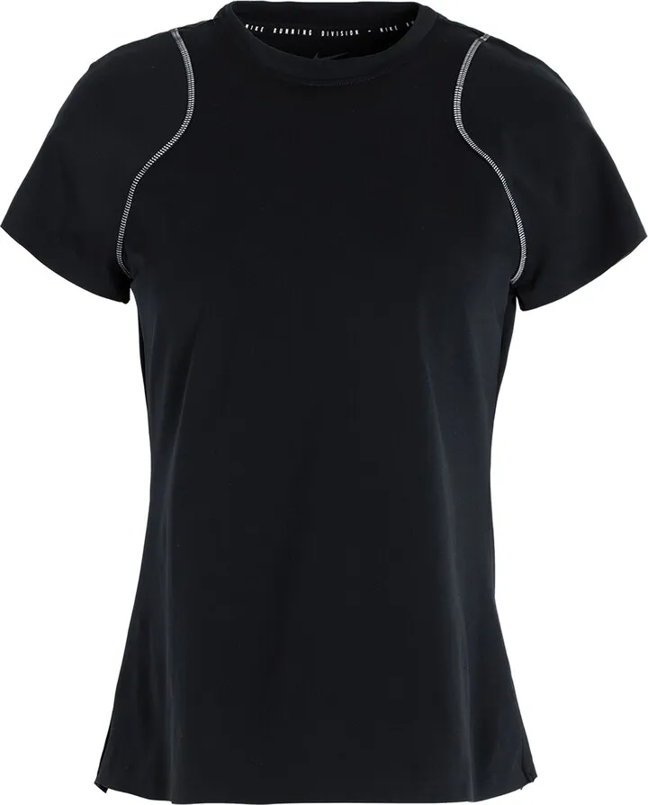 Nike Dri-fit Run Division Women's Short Sleeve Top T-shirt Black