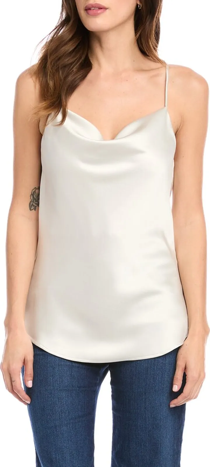 Satin Cowl Neck Camisole