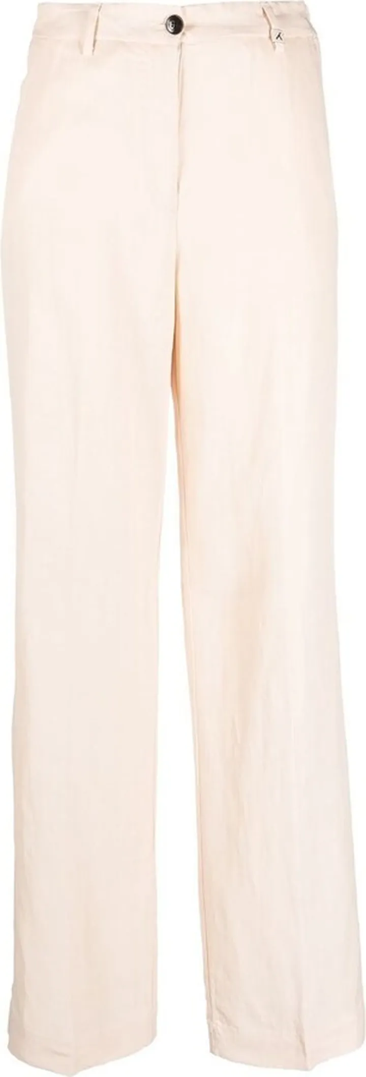 Mid-Rise Straight-Leg Trousers