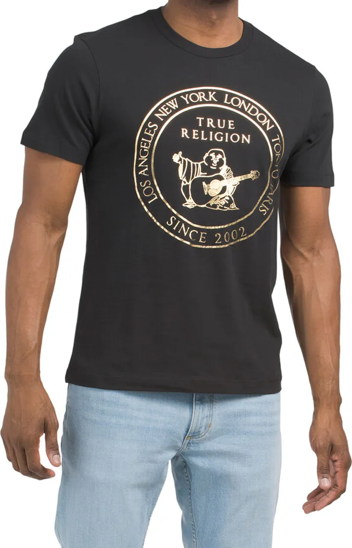 Short Sleeve Stamp Buddha Tee