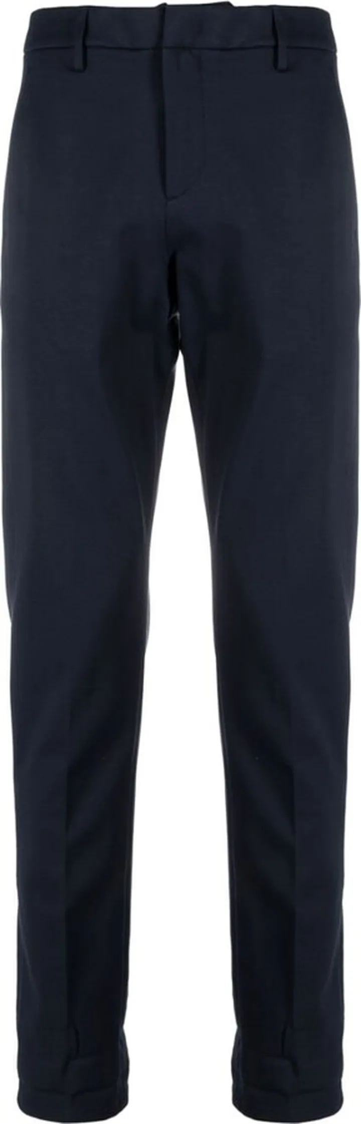 Pressed-Crease Tapered Cotton Trousers