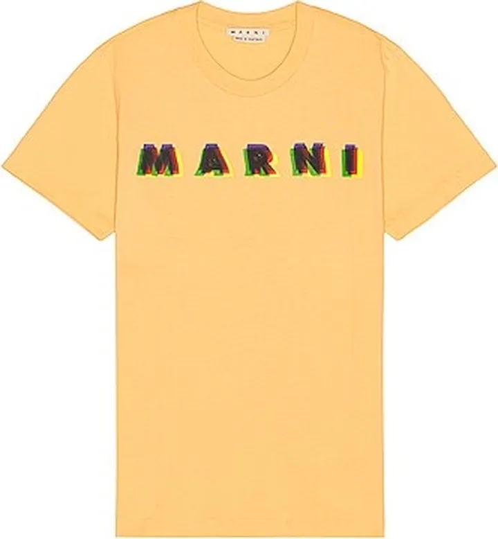 Marni Regular Fit T-shirt in Tangerine