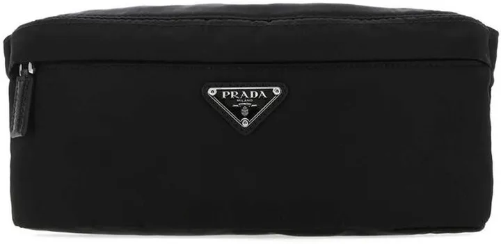 Prada Re-Nylon Logo Plaque Belt Bag