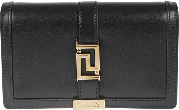 Logo Engraved Shoulder Bag