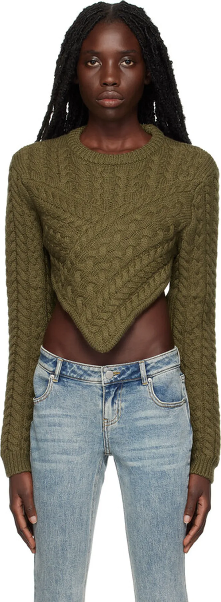 Miaou Green Vela Turtleneck
