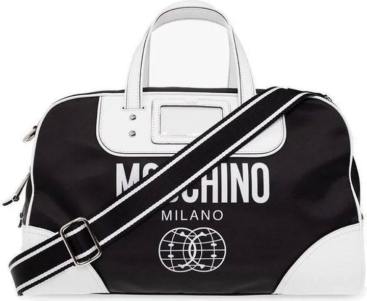 Moschino X Smiley Logo Printed Zipped Holdall
