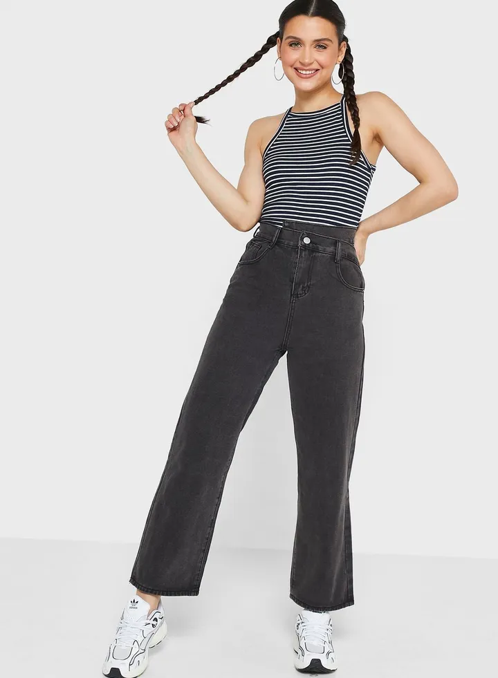 Cross Waist Jeans