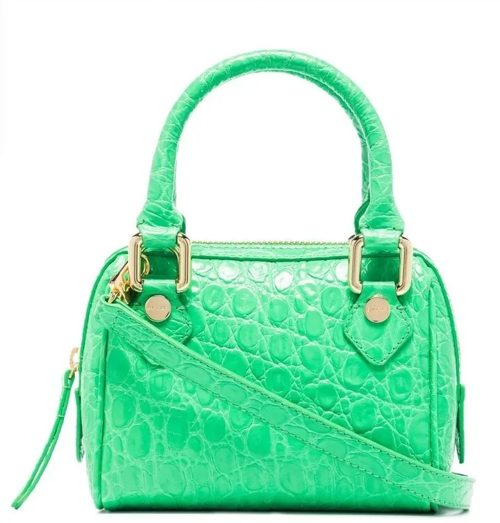 Dora crocodile-effect tote bag