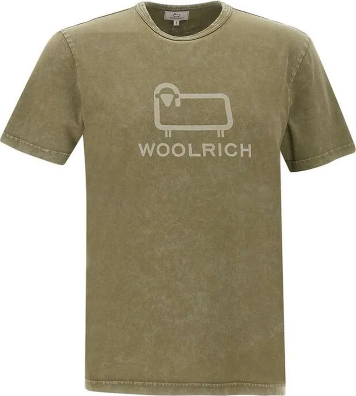 Woolrich Logo Printed Crewneck T-Shirt