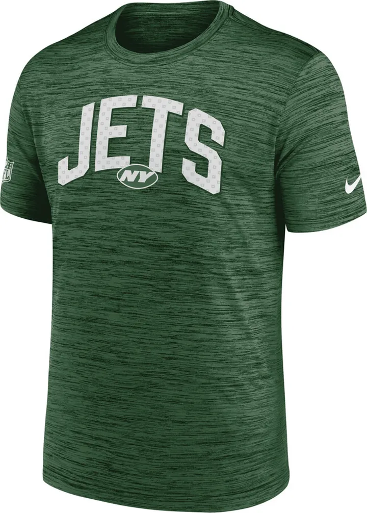 Nike Men's Dri-FIT Velocity Athletic Stack (NFL New York Jets) T-Shirt in Green