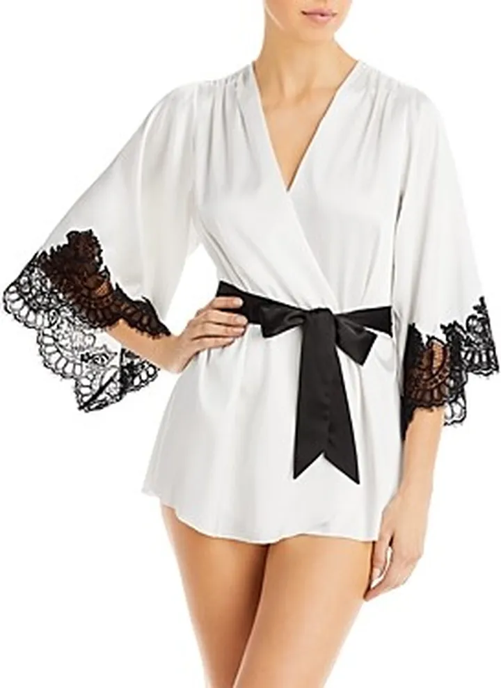 Fleur du Mal Angel Sleeve Lace Trim Robe - 150th Anniversary Exclusive