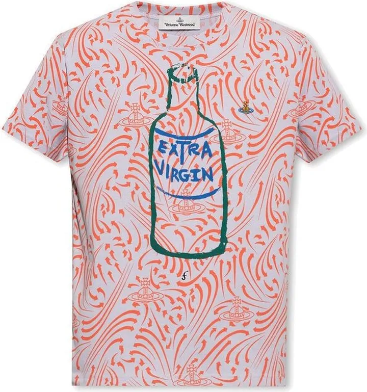 Vivienne Westwood Allover Graphic Printed Crewneck T-Shirt