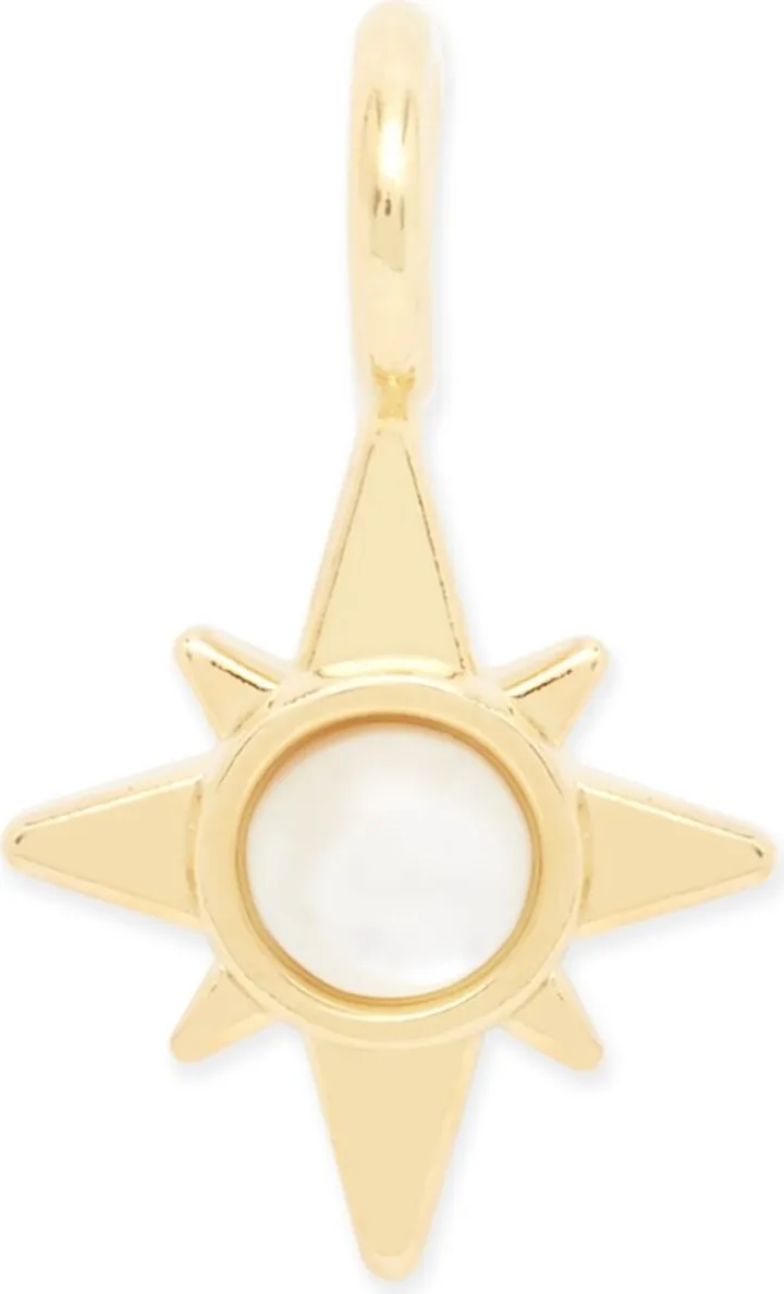 brook & york 14K Gold-Plated Alice Cultured Mother of Pearl Charm