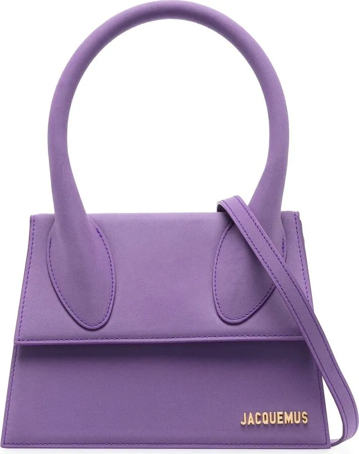 Purple Le Grand Chiquito Leather Top Handle Bag
