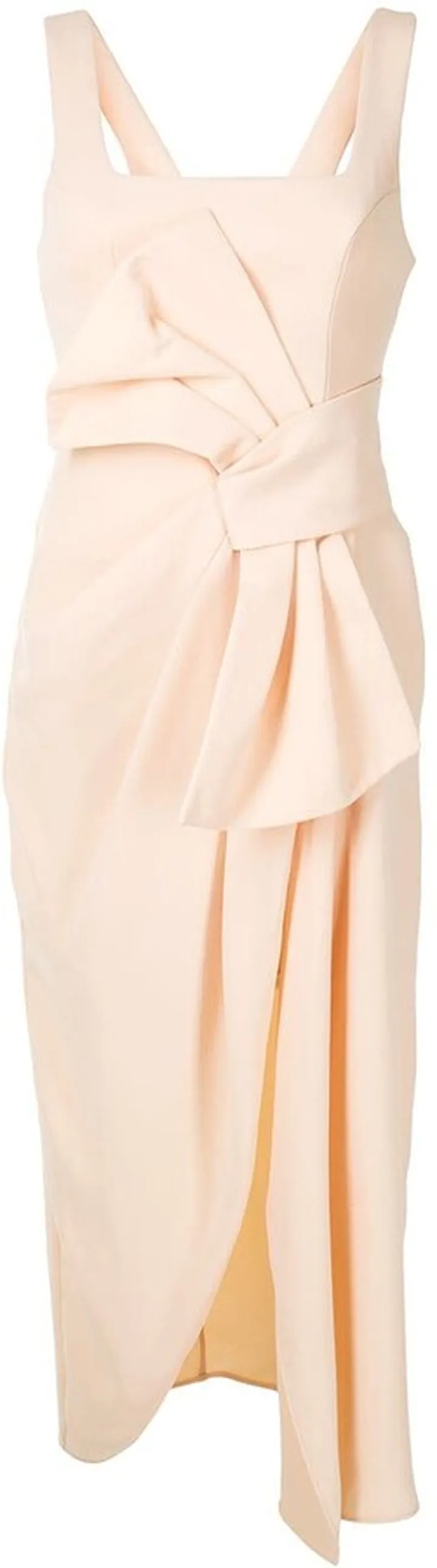 Regent midi knot detail dress