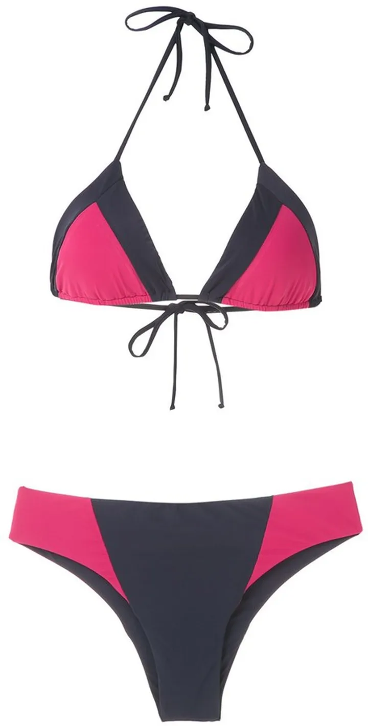 Color Block Bikini Set