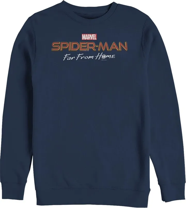 Men's Marvel Spider-Man: Far From Home Classic Logo Sweatshirt - Navy Blue - X Large