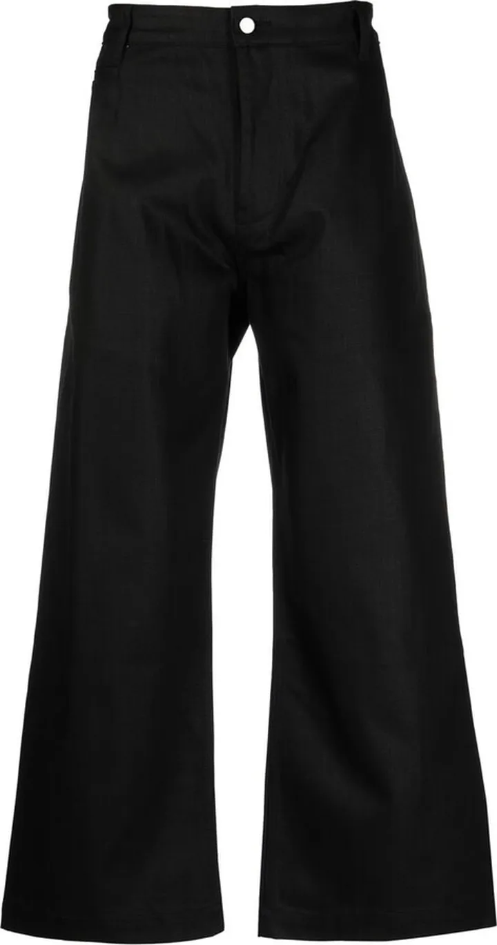 Wide-Leg Denim Trousers