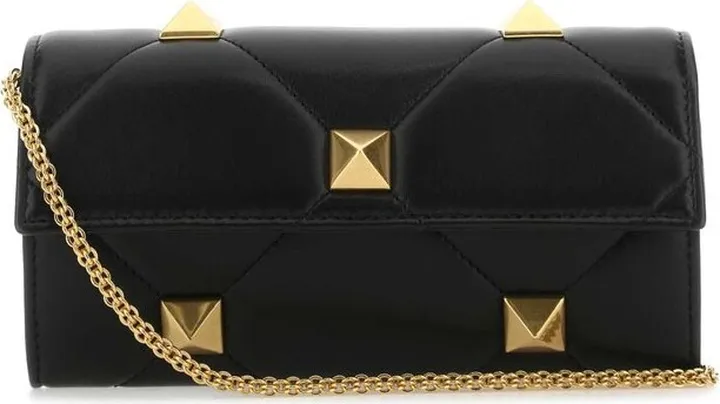 Valentino Garavani Roman Stud Foldover Top Shoulder Bag