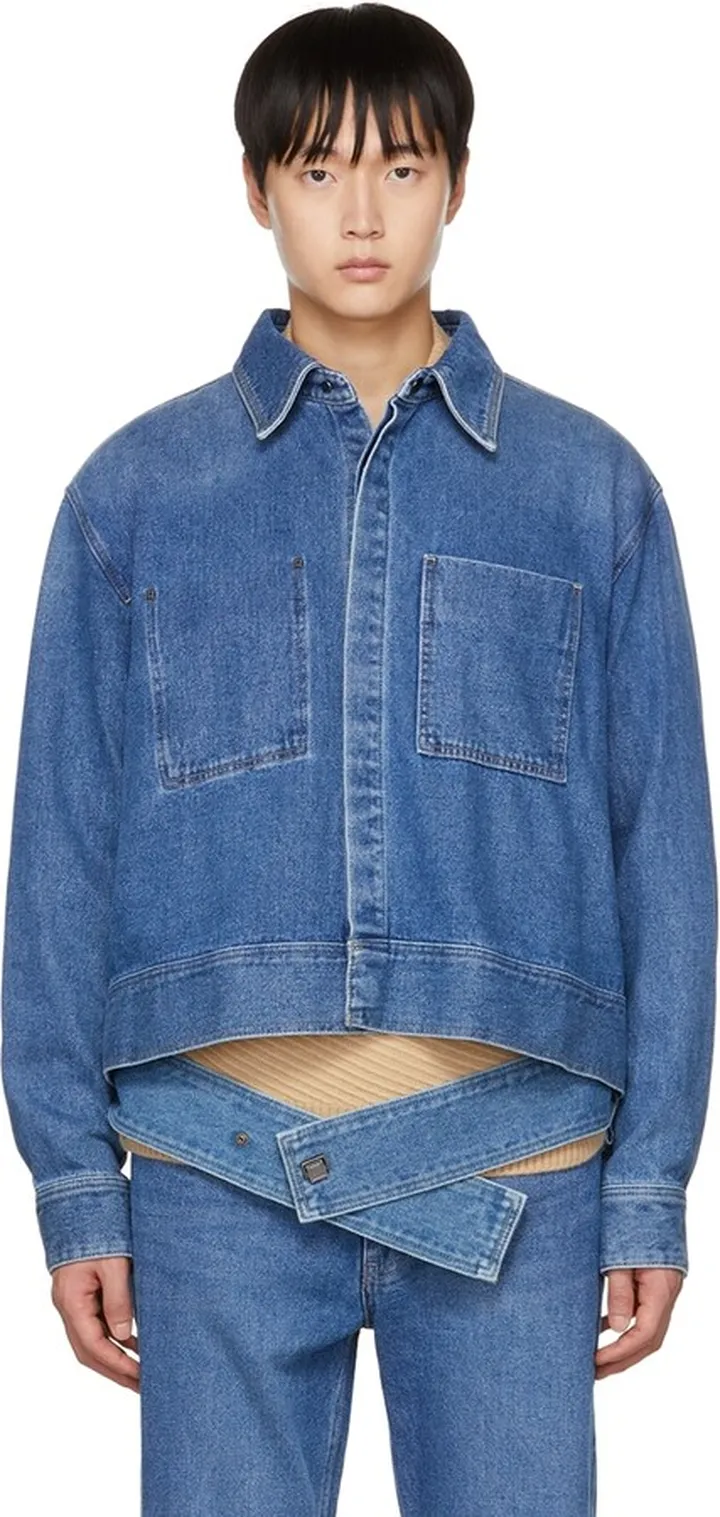Wooyoungmi Blue Jumper Denim Jacket