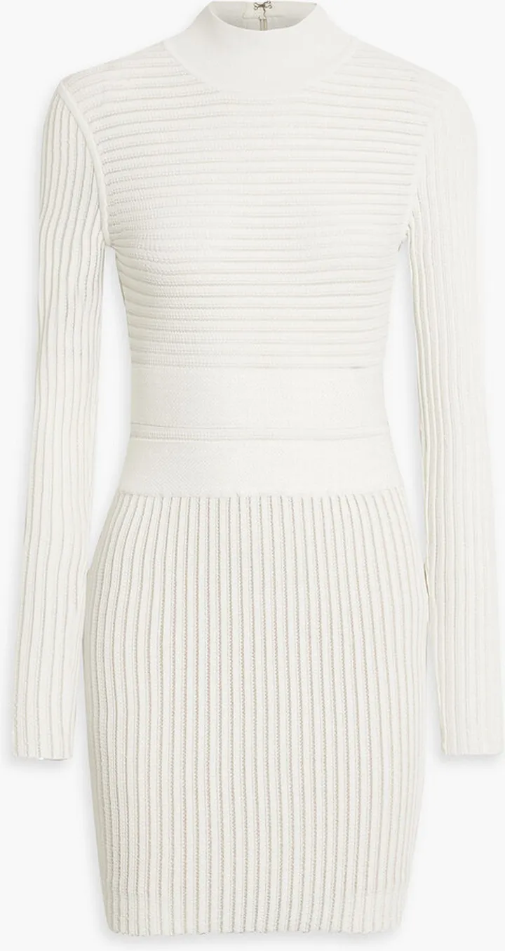 Textured-bandage mini dress