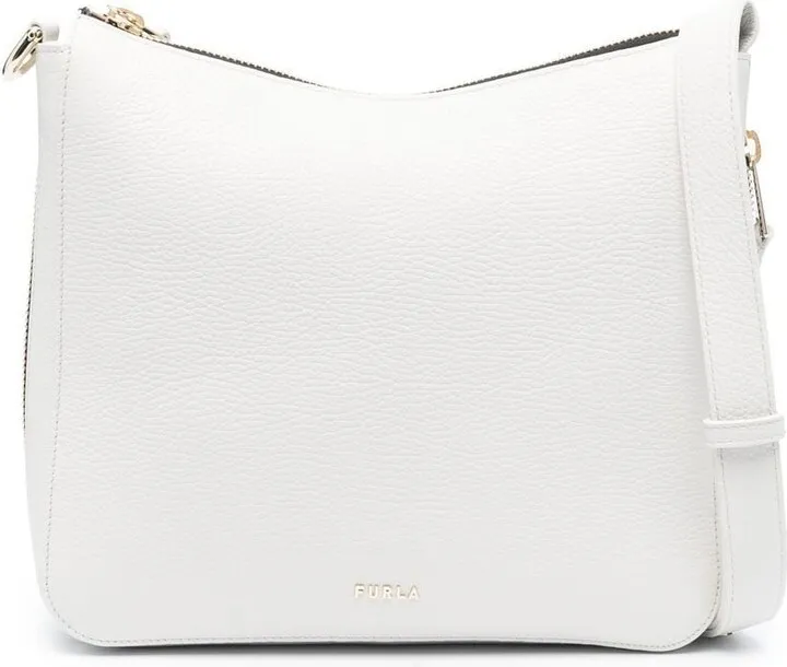 Grained Leather Shoulder Bag