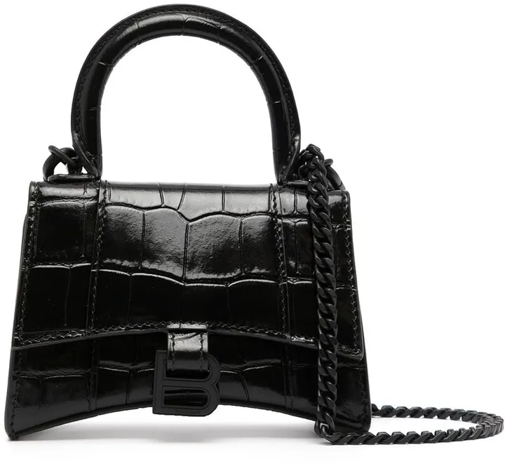 Hourglass embossed mini bag