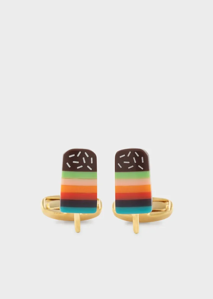 'Artist Stripe Lolly' Cufflinks