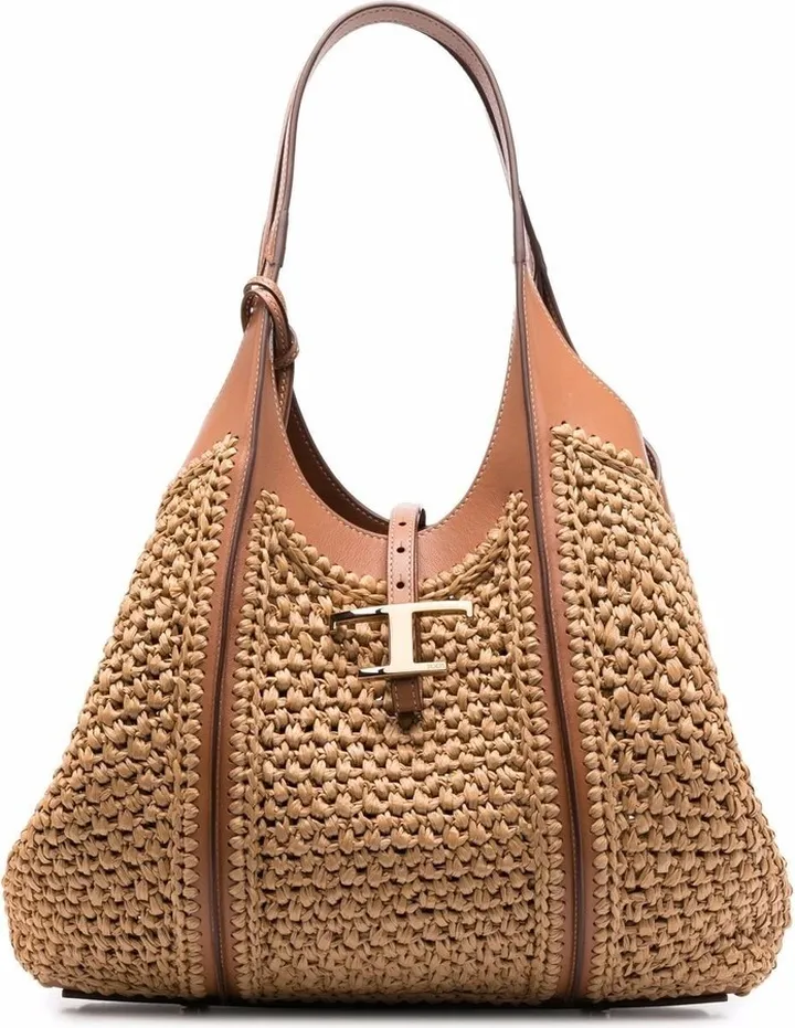 Neutral Timeless Raffia Tote Bag