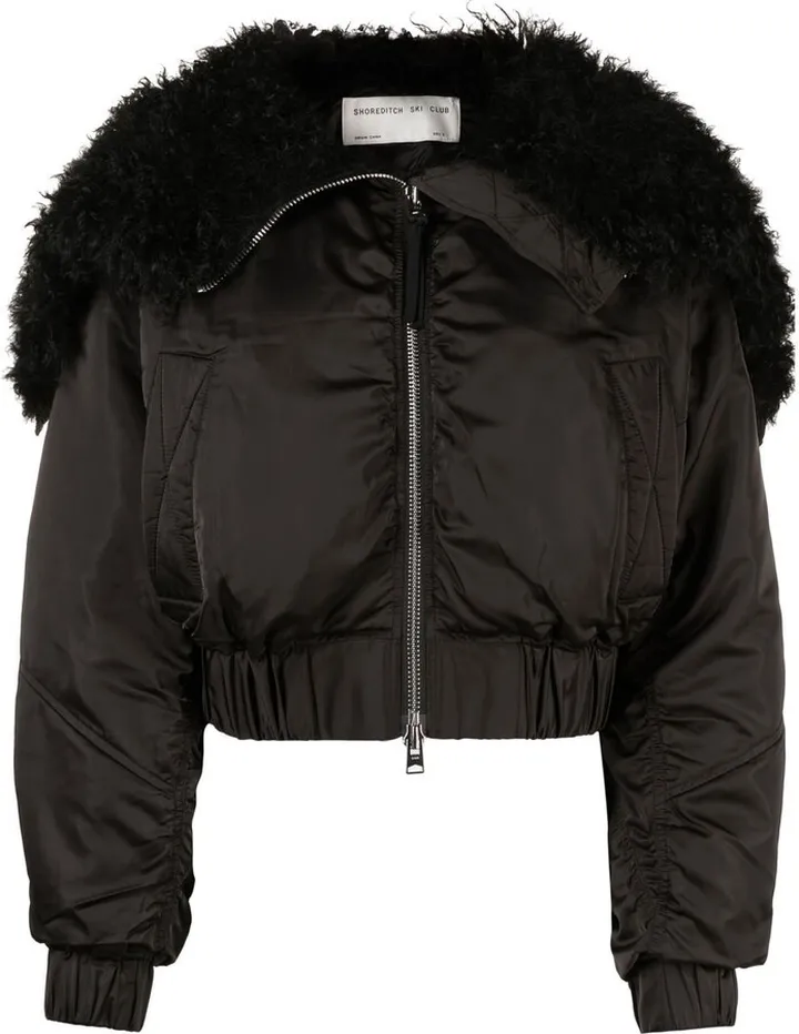 Amara shearling bomber jacket
