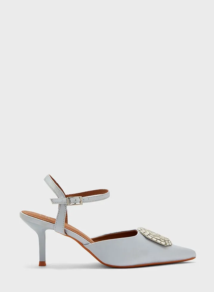 Jewelled Slingback Pump