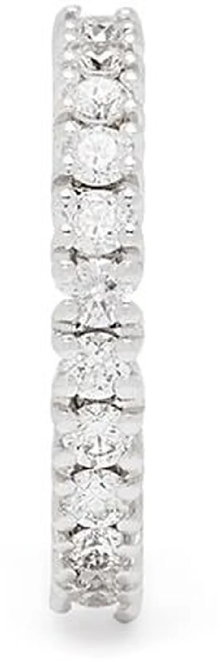18kt White Gold Diamond 1987 Tennis Stud Earring
