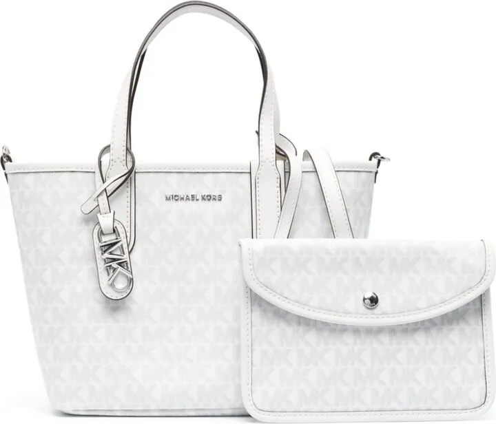 Logo-Lettering Canvas Tote Bag