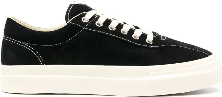 Black Dellow Suede Low-Top Sneakers