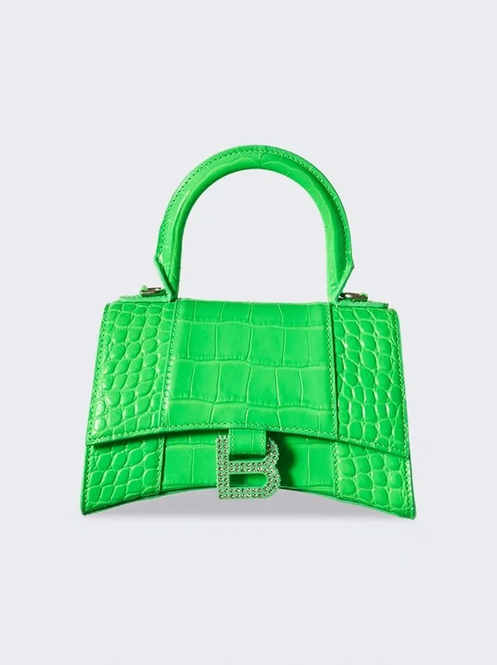 Hourglass XS Handbag Fluorescent Green
