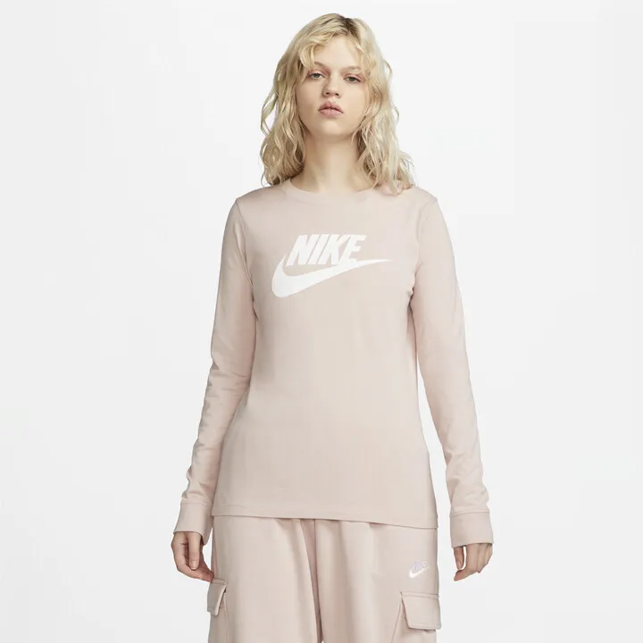 Women's Nike Sportswear Long-Sleeve T-Shirt in Pink