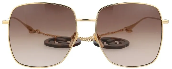 Gucci Eyewear Pendant Detail Square Frame Sunglasses