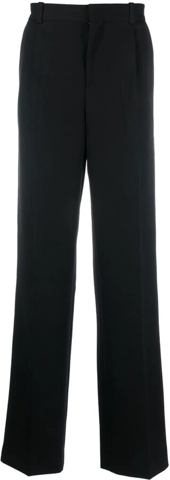 Straight-Leg Pressed Trousers