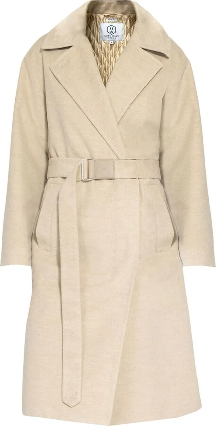 Wool-Blend Double-Breasted Trench Coat