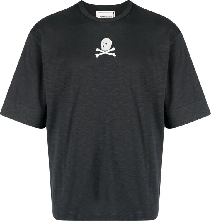 skull-print cotton T-shirt