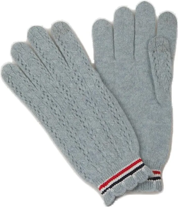 Thom Browne RWB Stripe Detailed Knitted Gloves