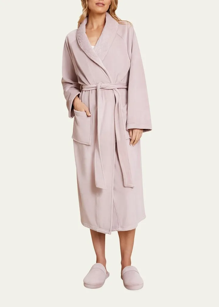 Shawl-Collar Raglan-Sleeve Robe