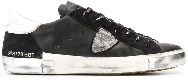 Distressed Low-Top Trainers