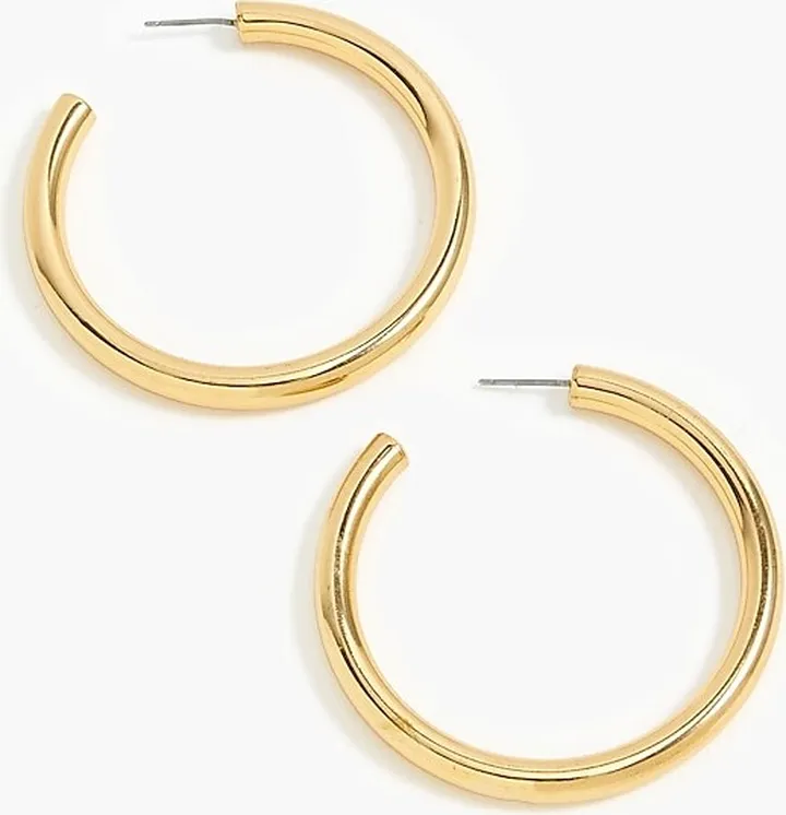 Gold hoop earrings