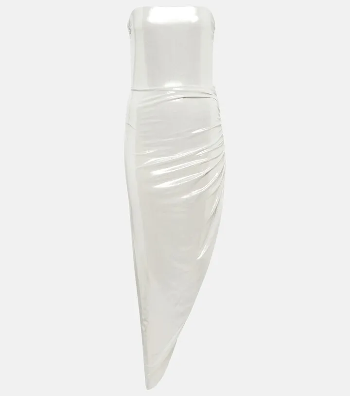 Asymmetric midi dress