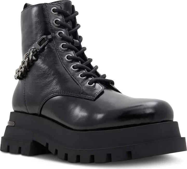 Aldo Grandeur Chained Combat Booties Women's Shoes