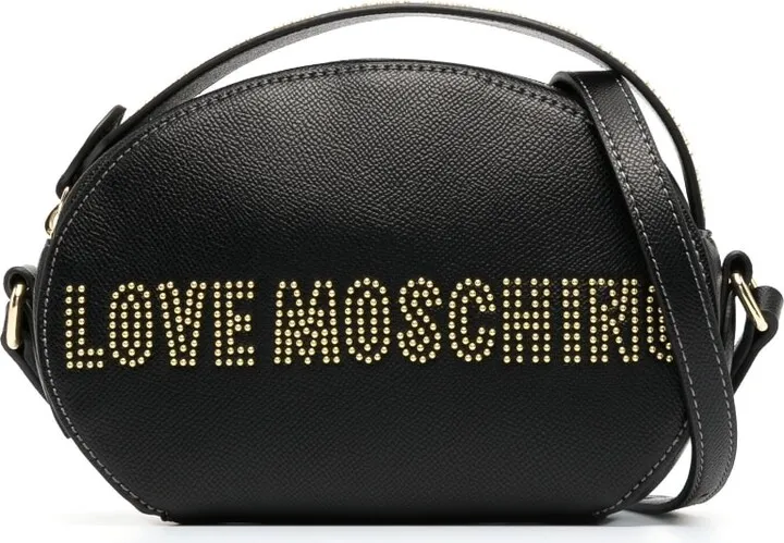 Studded-Logo Crossbody Bag