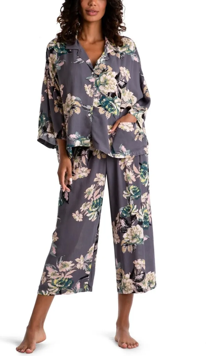 Midnight Bakery Women's Floral Print Pajama Set